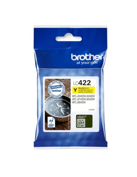 Brother Cartucho LC422Y Amarillo