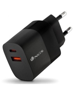 Cargador de Pared GaN NGS Bud 33W/ 1xUSB Tipo-C/ 1xUSB/ 33W