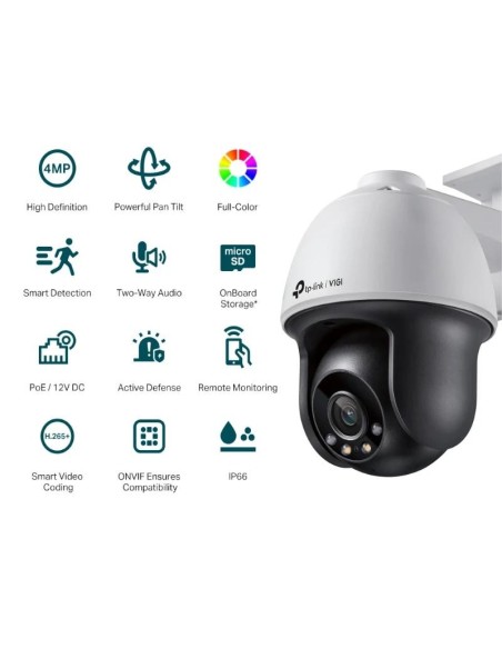 VIGI Cámara IP PT C540 4MP Plástico Full-Color 4mm