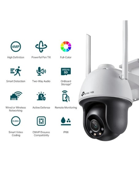 VIGI Cámara IP PT C540-W 4MP Plástico FColor Wi-Fi