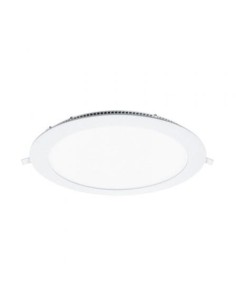 Downlight Iglux LS-102118-NB V2/ Circular/ Ø225 x 19mm/ Potencia 18W/ 1620 Lúmenes/ 4000ºK/ Blanco
