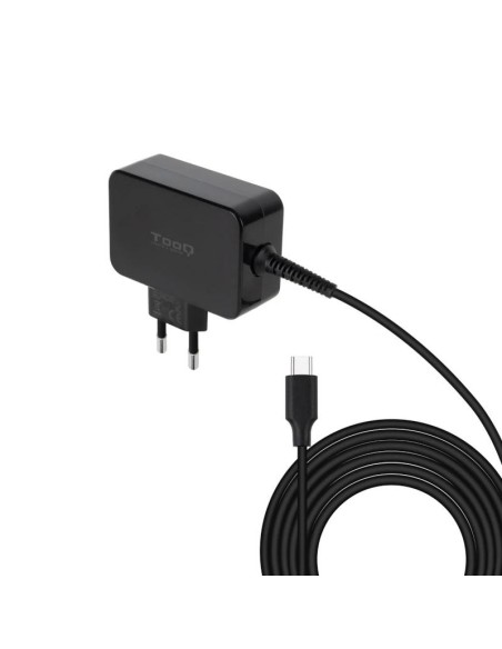 Tooq Cargador portatil GAN USB-C PD 65W Negro