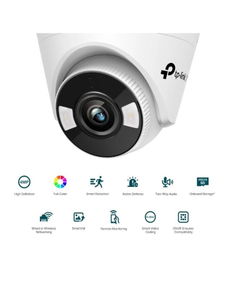 VIGI Cámara IP Turret C440-W 4MP Plástico FColor W