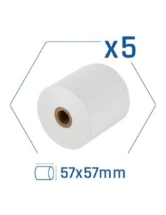 iggual Pack 5 rollos papel térmico sin BPA 57X57mm