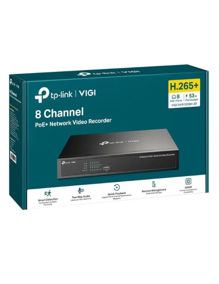 VIGI NVR1008H-8P Grabador IP Rack 01 HDD 08 C