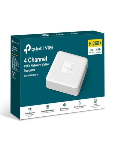 VIGI NVR1104H-4P Grabador IP Sencillo HDD 01 HDD 4