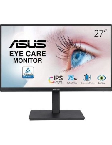 Monitor Asus VA27EQSB 27'/ Full HD/ Multimedia/ Regulable en altura/ Negro