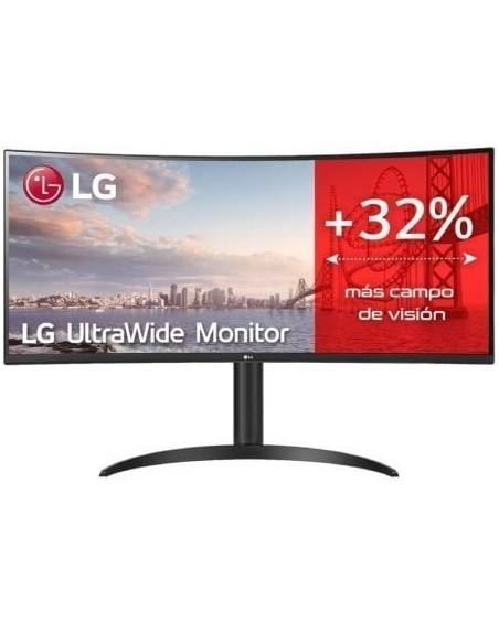 Monitor Profesional Ultrapanorámico Curvo LG UltraWide 34WP75CP-B 34'/ WQHD/ Multimedia/ Regulable en altura/ Negro