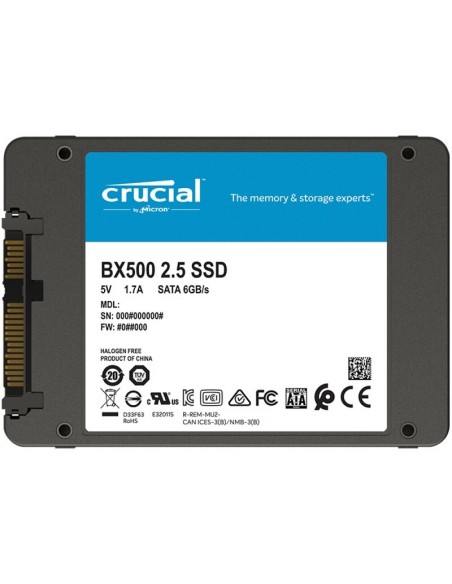 Crucial CT240BX500SSD1 BX500 SSD 240GB 2'5" Sata3