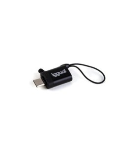 iggual Adaptador USB OTG tipo C a USB-A 31 negro