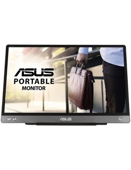 Monitor Portátil Asus ZenScreen MB14AC 14'/ Full HD/ Plata y Negro