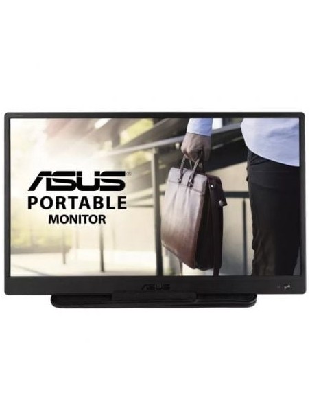 Monitor Portátil Asus ZenScreen MB165B 15.6'/ WXGA/ Negro