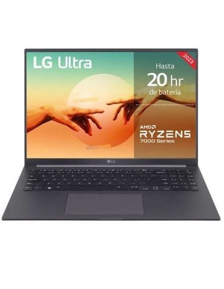 Portátil LG Ultra 16UD70R-G.AX56B Ryzen 5 7530U/ 16GB/ 512GB SSD/ 16'/ Sin Sistema Operativo