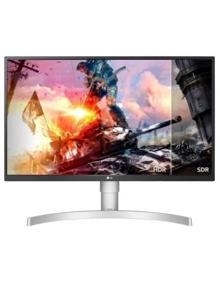 Monitor Gaming Polivalente LG 27UL550P-W 27'/ 4K/ 5ms/ 60Hz/ IPS/ Regulable en altura/ Plata