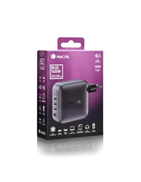 NGS CARGADOR ULTRARAPIDO165W 4 PUERTOS 3USB-C 1 US
