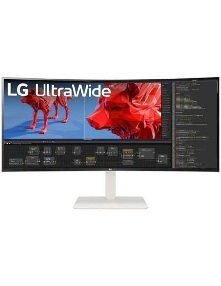 Monitor Profesional Ultrapanorámico Curvo LG UltraWide 38WR85QC-W 37.5'/ WQHD+/ Multimedia/ Blanco