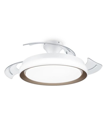 PHILIPS Ventilador techo Luz Bliss DC 28w Gold