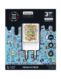 Cargador de Pared Tech One Tech Green Camper TEC2503/ 2xUSB/ 12W