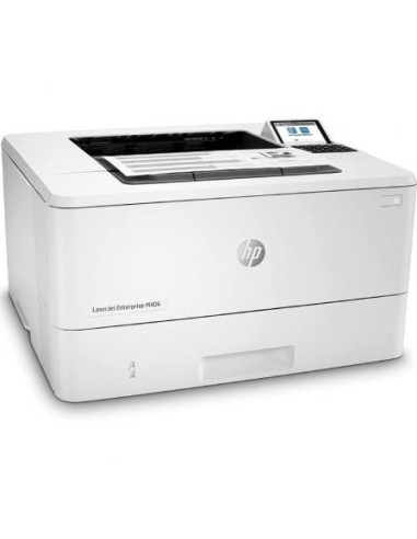 Impresora Láser Monocromo HP Laserjet Enterprise M406DN Dúplex/ Blanca