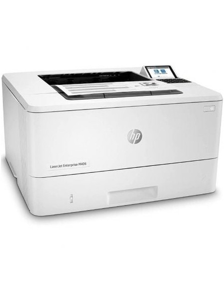 Impresora Láser Monocromo HP Laserjet Enterprise M406DN Dúplex/ Blanca