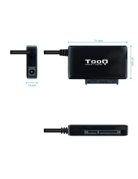Tooq Adaptador USB 3'0 para discos 2'5"/3'5"