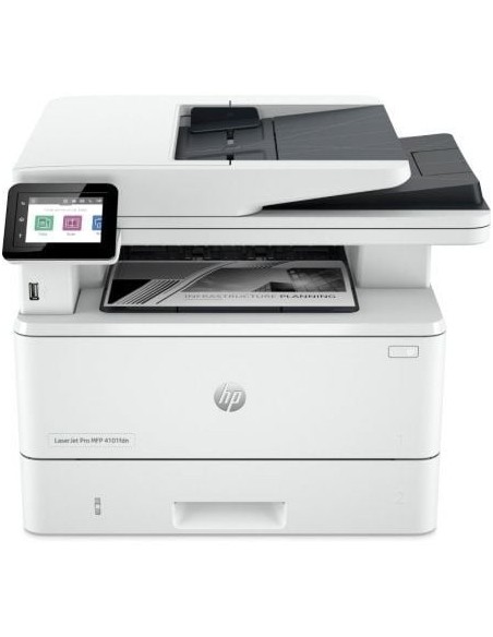 Multifunción Láser Monocromo HP Laserjet Pro 4102FDN Fax/ Dúplex/ ADF/ Blanca