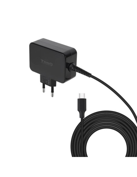 Tooq Cargador portátil GAN USB-C PD 45W Negro