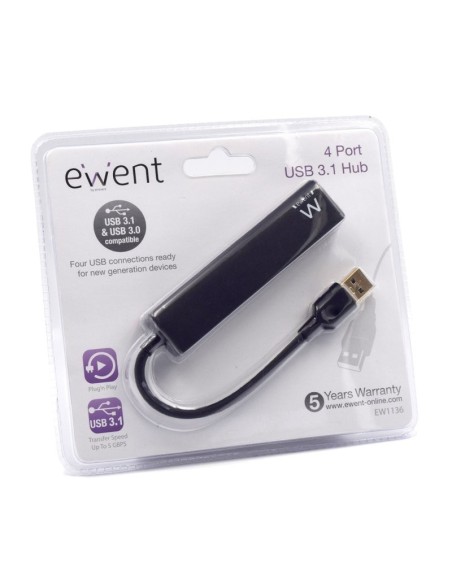 EWENT EW1136  Hub 4 Puertos USB 3'0