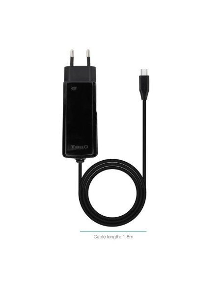 Tooq Cargador portátil GAN USB-C PD 90W Cúbico
