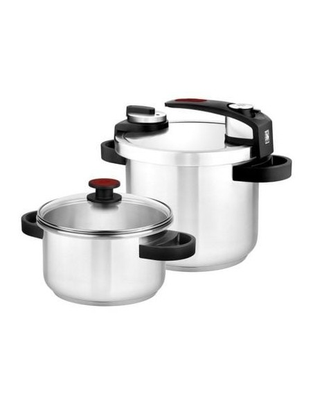 Pack 2 Ollas Bra Tekna A185605/ 4+7L/ Acero Inoxidable/ Apta para Inducción