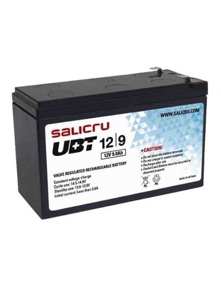 Batería Salicru UBT 12/9 compatible con SAI Salicru según especificaciones