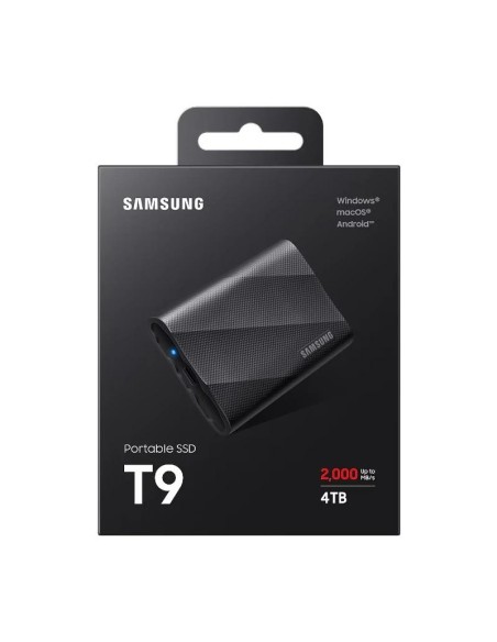 Samsung T9 SSD Externo 4TB USB 3.2 Gen 2x2 Black