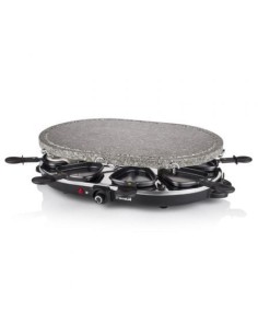 Parrilla Princess Stone 8 Oval & Raclette 162720/ 1200W/ Tamaño 43*30cm