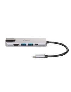 D-Link DUB-M520 Hub USB-C HDMI/2USB 3'0/USB-C/Ethe