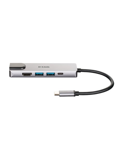 D-Link DUB-M520 Hub USB-C HDMI/2USB 3'0/USB-C/Ethe