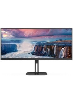 Monitor Profesional Ultraparonámico Curvo AOC CU34V5C/BK 34'/ WQHD/ Multimedia/ Negro