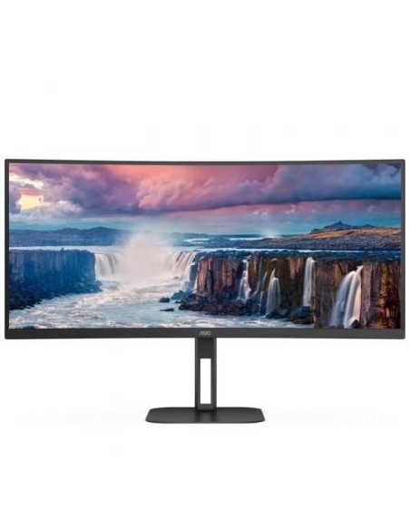 Monitor Profesional Ultraparonámico Curvo AOC CU34V5C/BK 34'/ WQHD/ Multimedia/ Negro