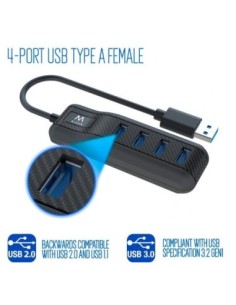 EWENT EW1138 Hub 4 Puertos USB 3'1 Gen1 (USB 3'0)