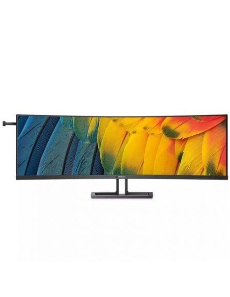 Monitor Profesional Ultraparonámico Curvo Philips 45B1U6900C 44.5'/ Dual QHD/ Multimedia/ Regulable en altura/ Negro