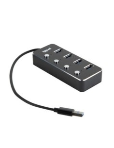 iggual Hub tipo A x 4 puertos USB 3'1 4BUTTONS