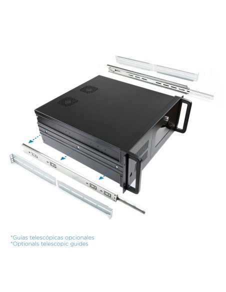 Tooq Caja RACK-406N-USB3 4U 19" ATX Sin F'A Negro