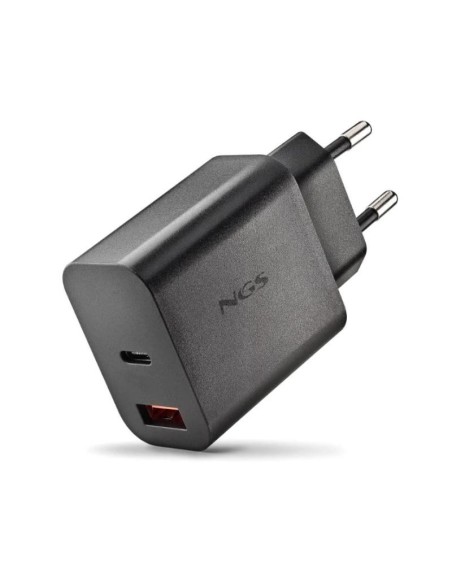NGS CARGADOR GAN ULTRARAPIDO 20W USB-C+ USB-A