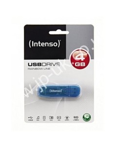 Intenso 3502450 Lápiz USB 2.0 Rainbow 4GB Azul 2