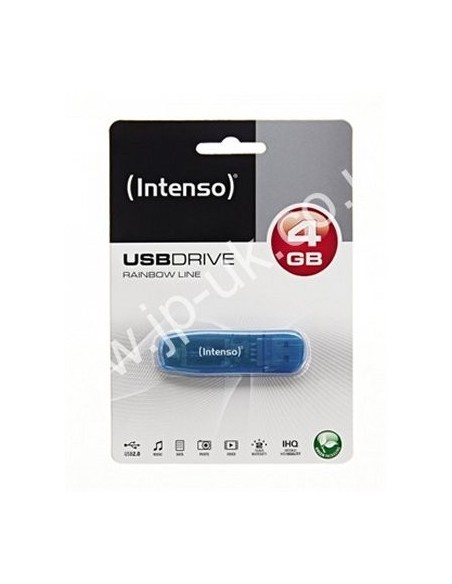 Intenso 3502450 Lápiz USB 2.0 Rainbow 4GB Azul