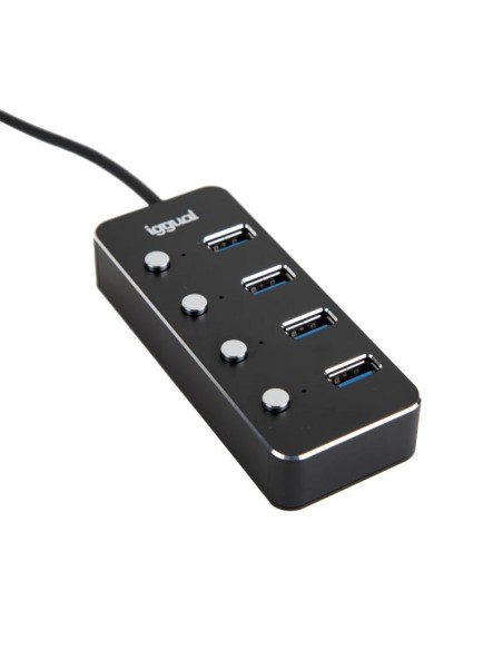 iggual Hub tipo C x 4 puertos USB 3'1 4BUTTONS