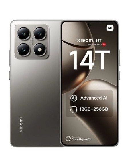 Smartphone Xiaomi 14T 12GB/ 256GB/ 6.67'/ 5G/ Gris