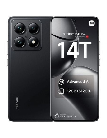 Smartphone Xiaomi 14T 12GB/ 512GB/ 6.67'/ 5G/ Negro