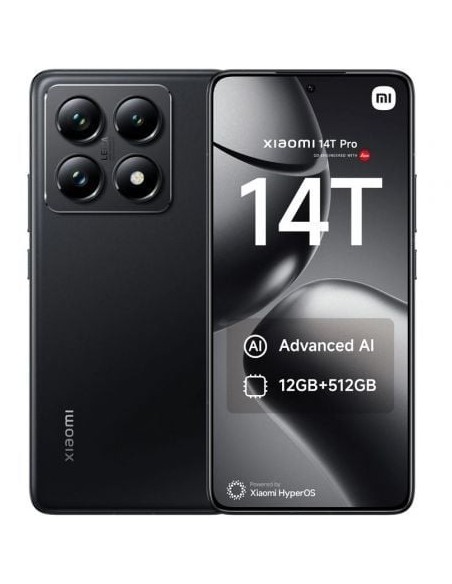 Smartphone Xiaomi 14T Pro 12GB/ 256GB/ 6.67'/ 5G/ Negro Titanio
