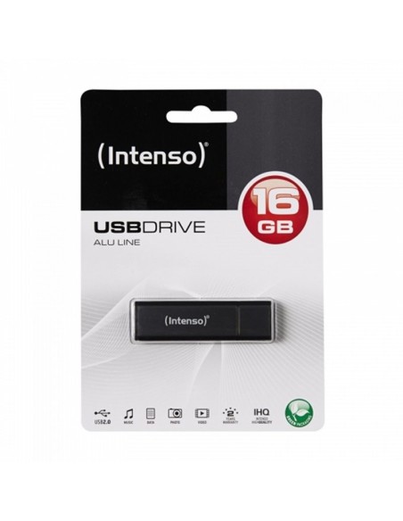 Intenso 3521471 Lápiz USB 2.0 Alu 16GB Antracita