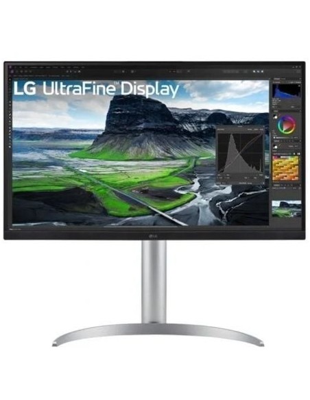 Monitor Profesional LG 27UQ850-W 27'/ 4K/ Multimedia/ Regulable en altura/ Plata